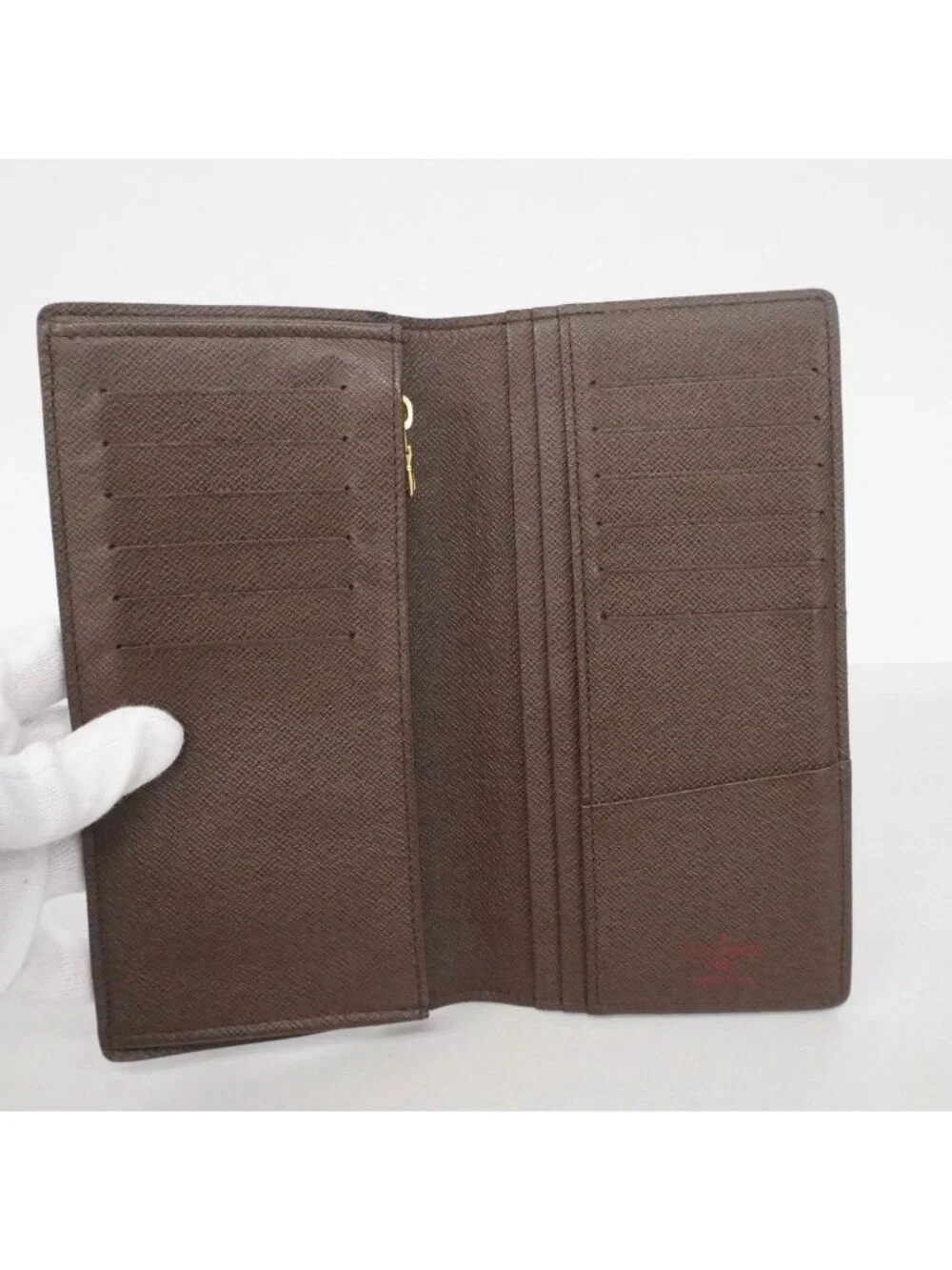 Louis Vuitton Wallet Damier Portefeuille Brazza Ebene